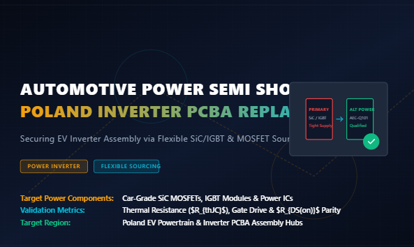 Derniers blogs de l'entreprise sur Tight Automotive Power Semi Supply: Polish Inverter PCBA Lines Shift to Flexible Replacement