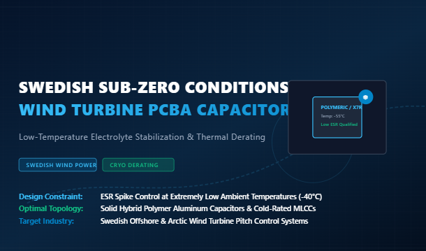 Derniers blogs de l'entreprise sur Navigating Swedish Sub-Zero Conditions: Capacitor Selection and Thermal Derating for Wind Turbine PCBA