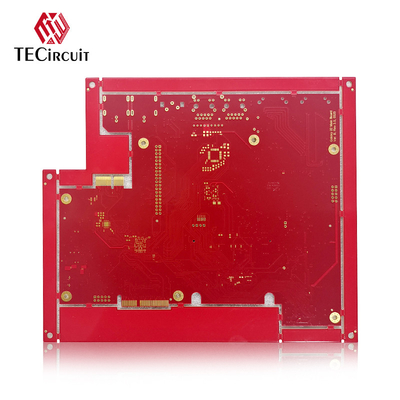 Plaque de circuits électroniques à haute fréquence PCB rigide FR4 TG170 doigt en or 1,6 mm épaisseur 10U