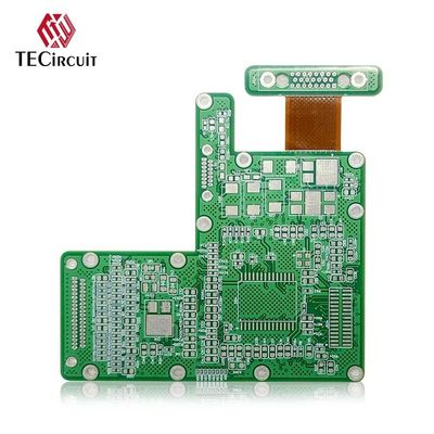 Matériau FR4 PI PCB rigide flexible carte de circuit imprimé immersion or 2u